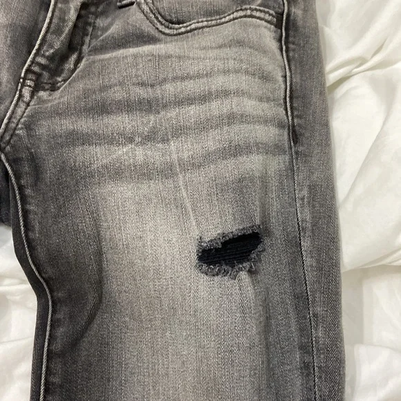 Women’s American Eagle Super Stretch Super Low Jegging, black/grey. Sz 4 - Picture 5 of 14
